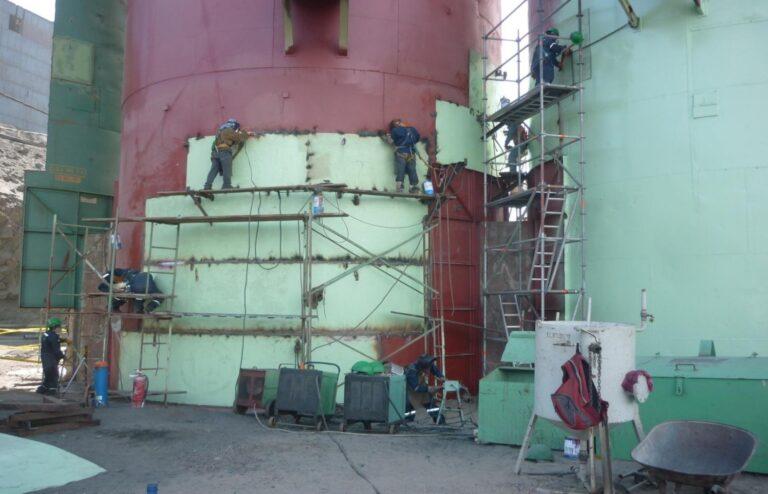 2010 – Shougang – Reparación de estructuras metálicas de silos y fajas transportadoras en San Nicolás y mina e instalación de Apron Feeder faja 1B – Mina